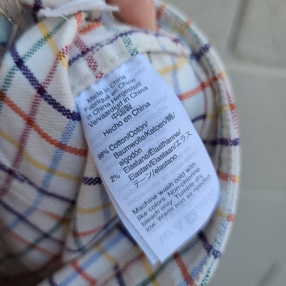 Madewell Emmett Wide-Leg Pants Rainbow Windowpane - Picture 13 of 14